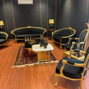 Royal black victorian Sofa set[DRS-10]