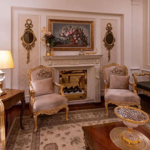 Golden Scroll Sofa Set[DRS-06] - Image 3
